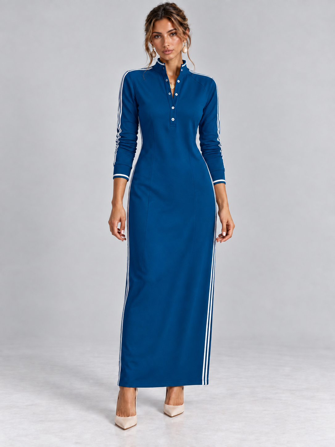 Élégance Sport-Chic | Robe Longue Moderne