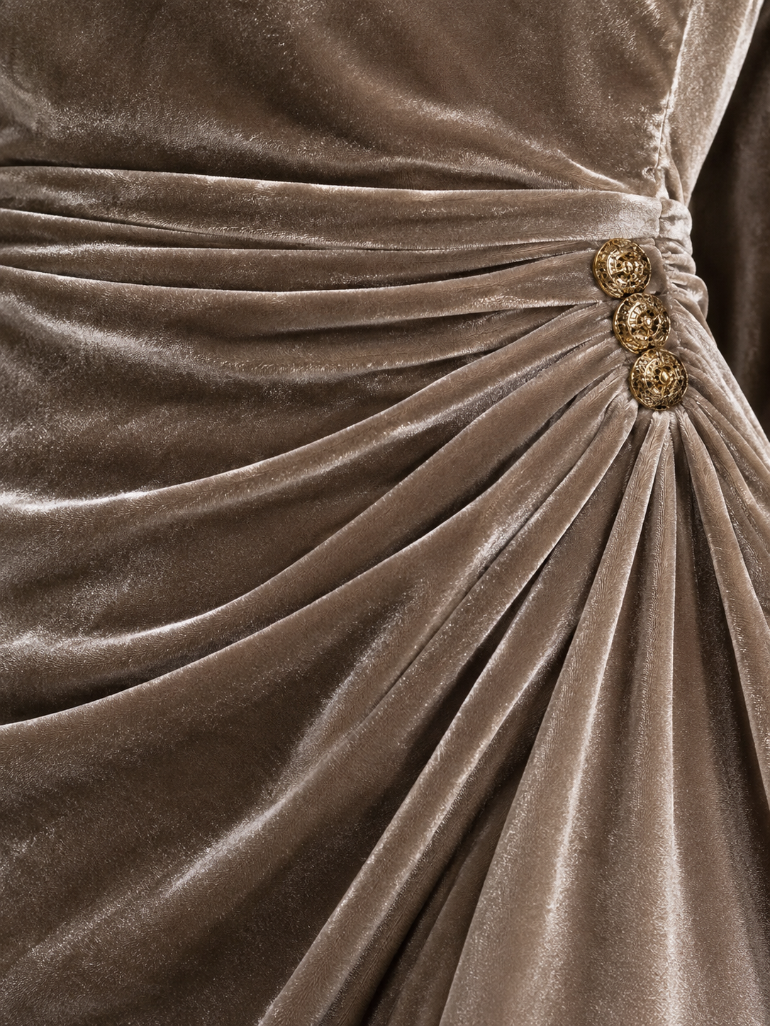 Elysara – Robe midi drapée élégante