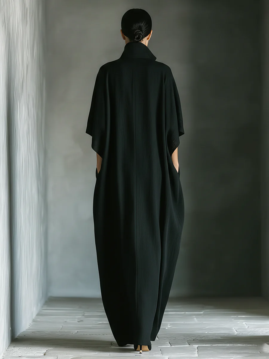 Noémie™ | Robe longue fluide minimaliste