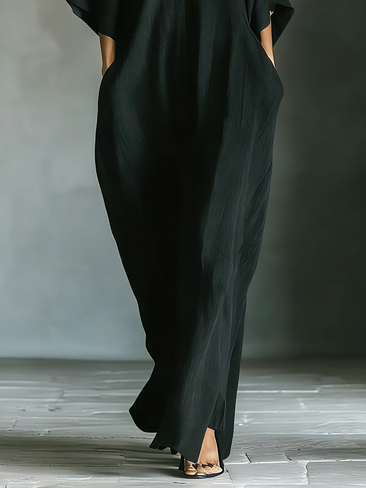 Noémie™ | Robe longue fluide minimaliste
