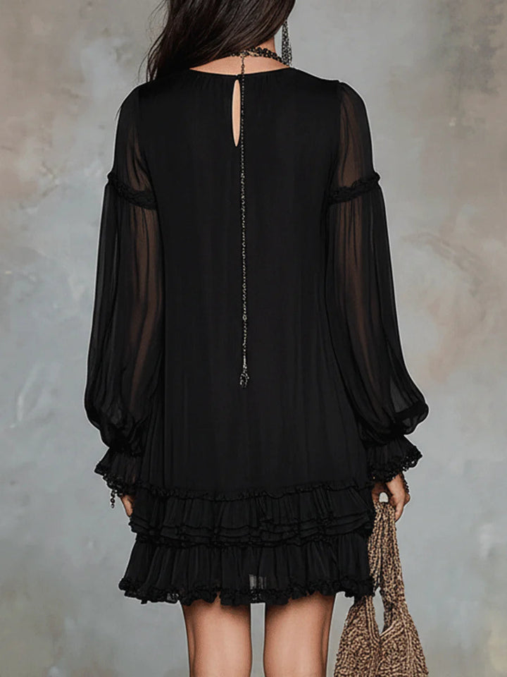 Élise | Robe bohème fluide à volants