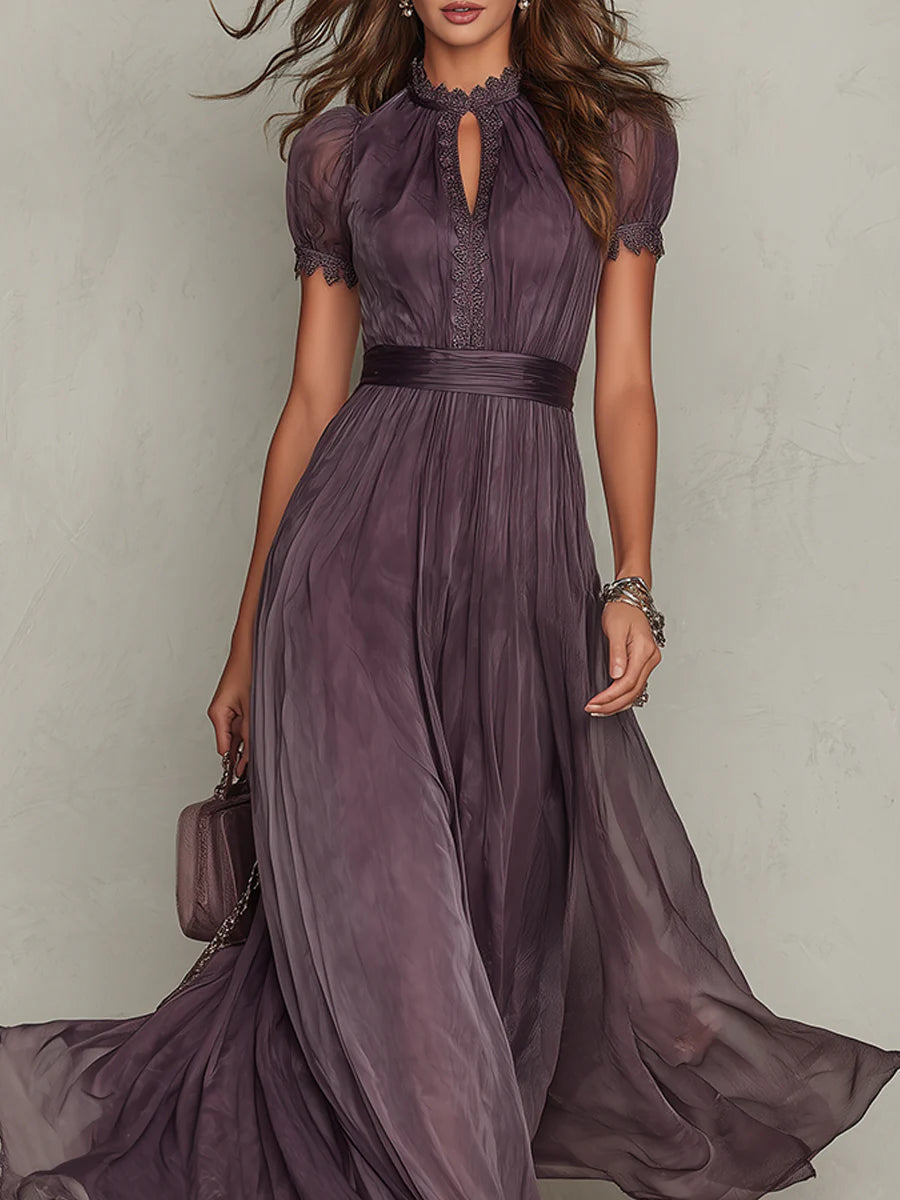 Élise | Robe longue fluide élégante avec détails raffinés