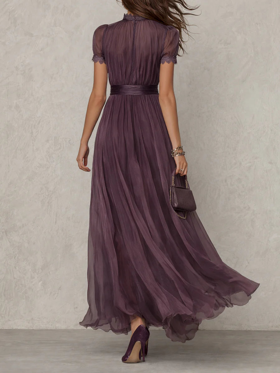Élise | Robe longue fluide élégante avec détails raffinés