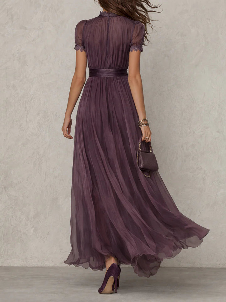 Élise | Robe longue fluide élégante avec détails raffinés