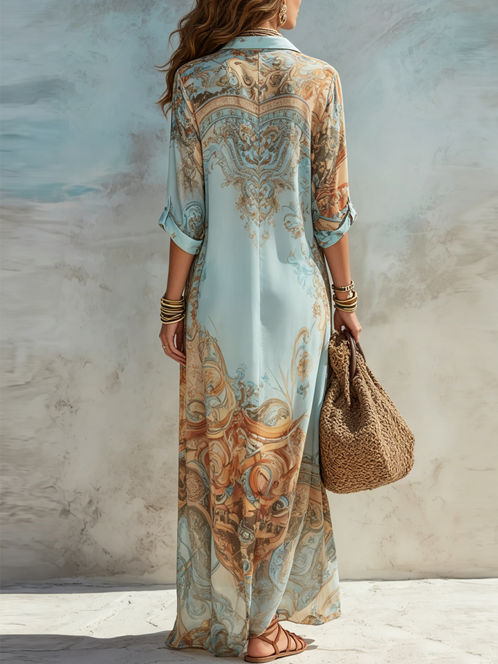 Solea | Robe maxi bohème imprimée
