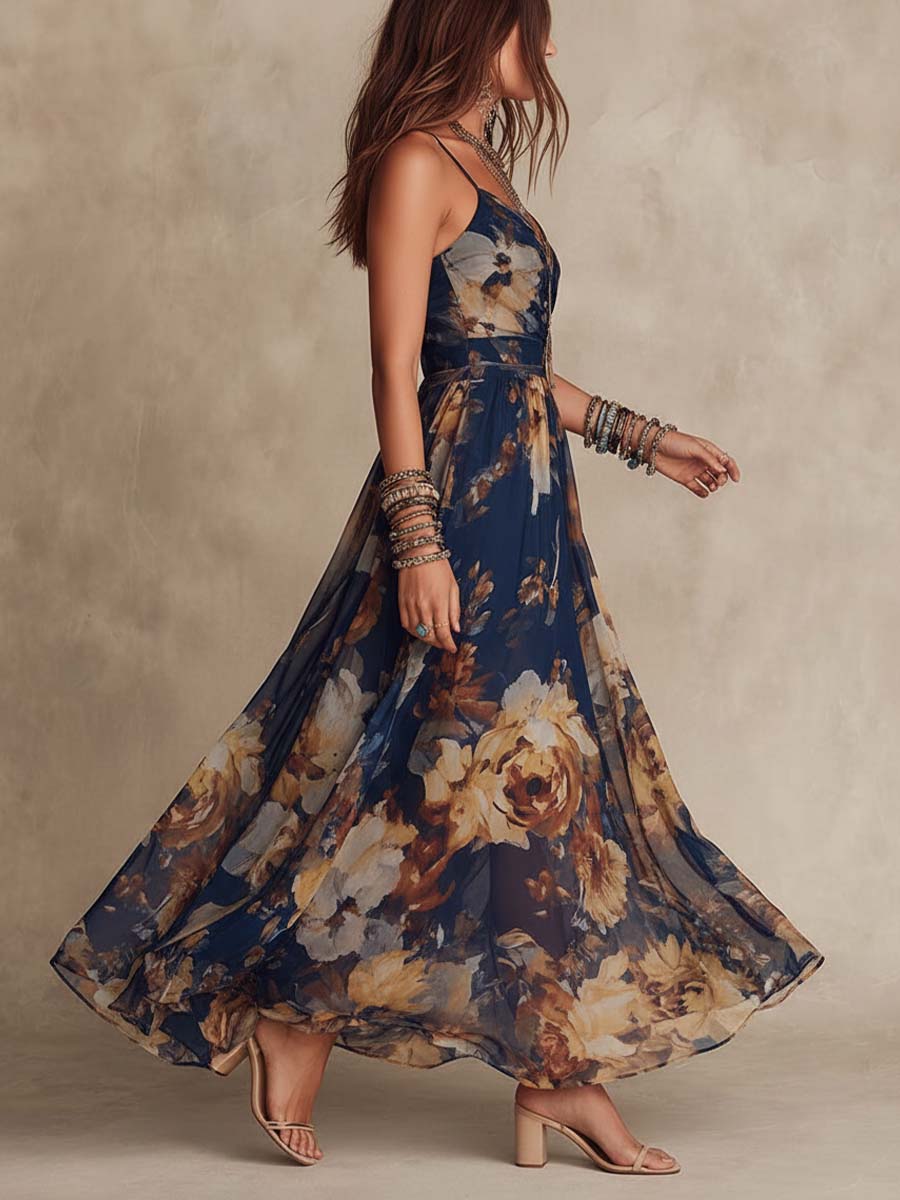 Ariane™ | Robe longue fleurie élégante