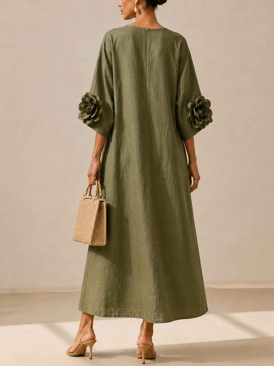 Élodie™ | Robe longue élégante en lin