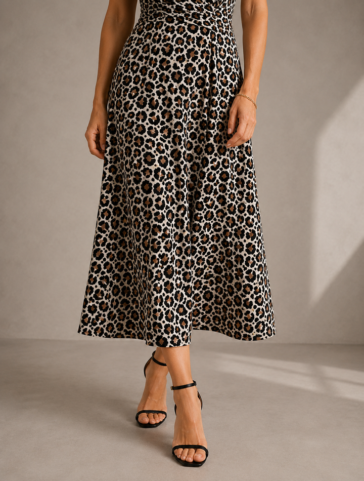 Margaux | Robe Élégante Imprimé Léopard
