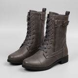 Agnès – Bottines à lacets en cuir