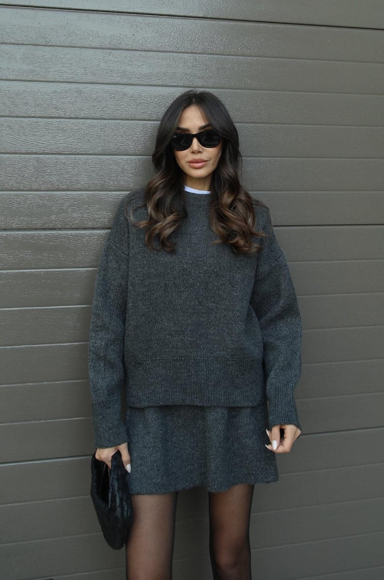 Marie™ | Ensemble Maille – Pull & Jupe