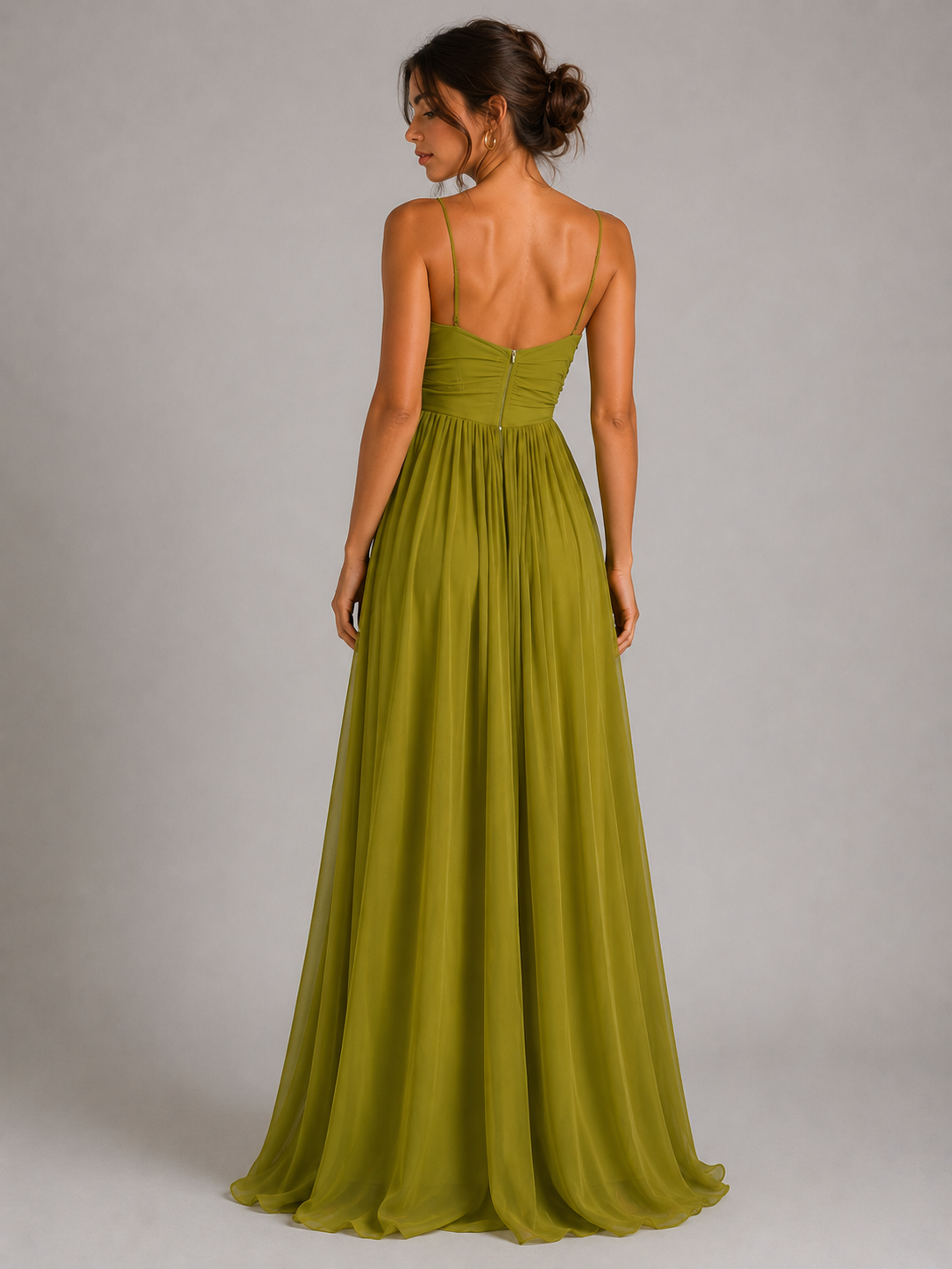 INÈS – ROBE MAXI FLUIDE À DÉCOUPE ÉLÉGANTE