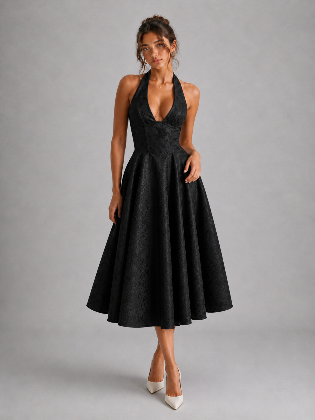 CATALINA - ROBE MIDI ROMANTIQUE AU CHARME DE RÊVE