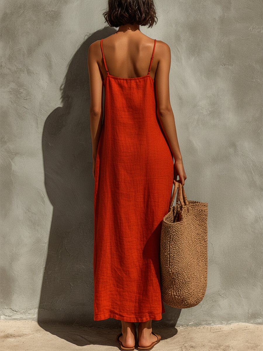Sophie | Robe longue minimaliste et légère