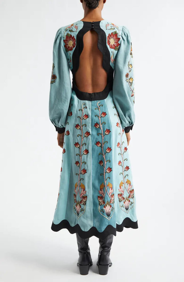 Robe Midi Bleu