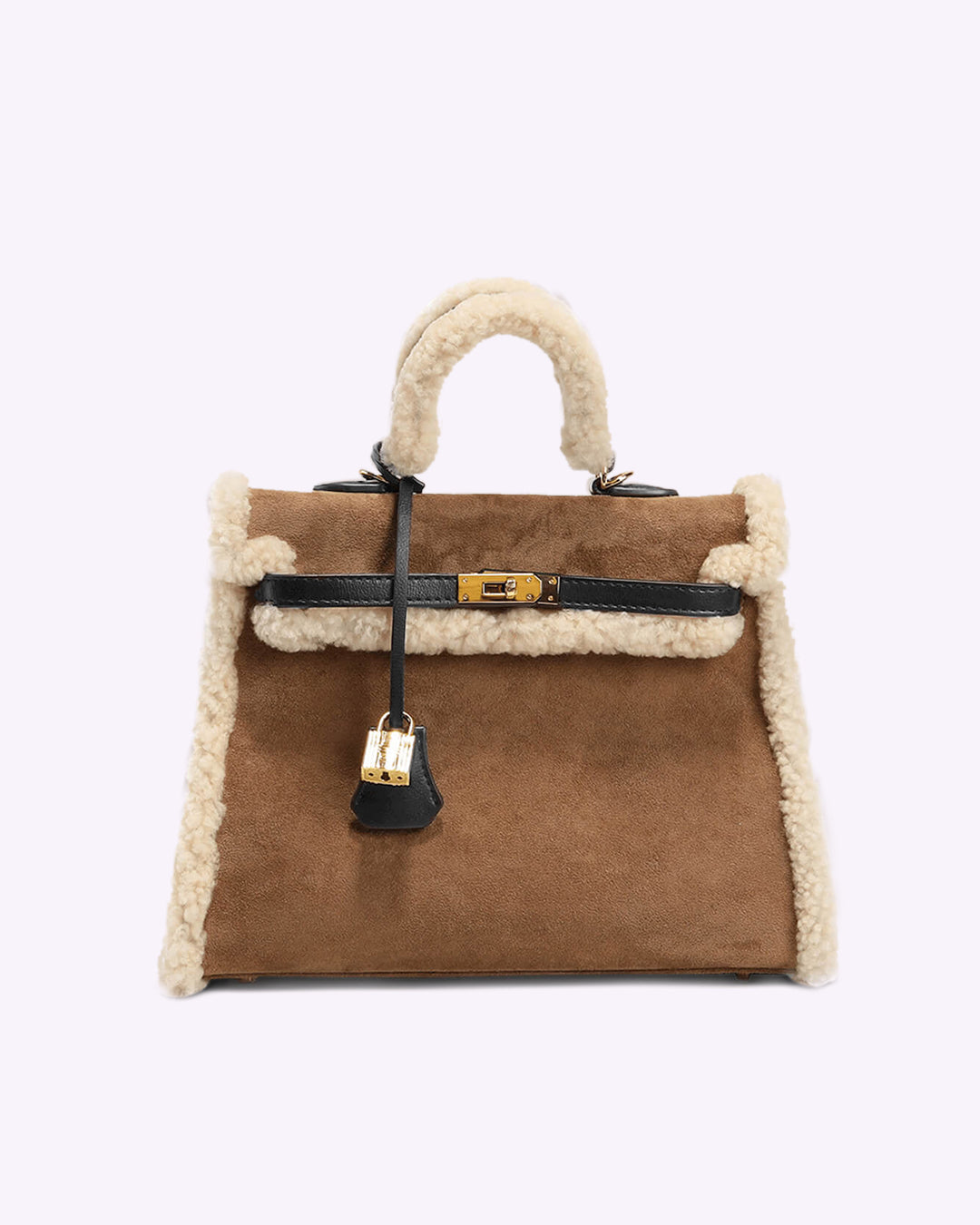 ÉLÉONORE – SAC CABAS SUÉDINE DOUBLÉ EFFET MOUTON