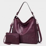 Héloïse – Sac hobo en cuir avec pochette