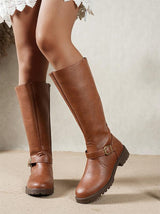 Bottes orthopédiques Camille marron à boucle