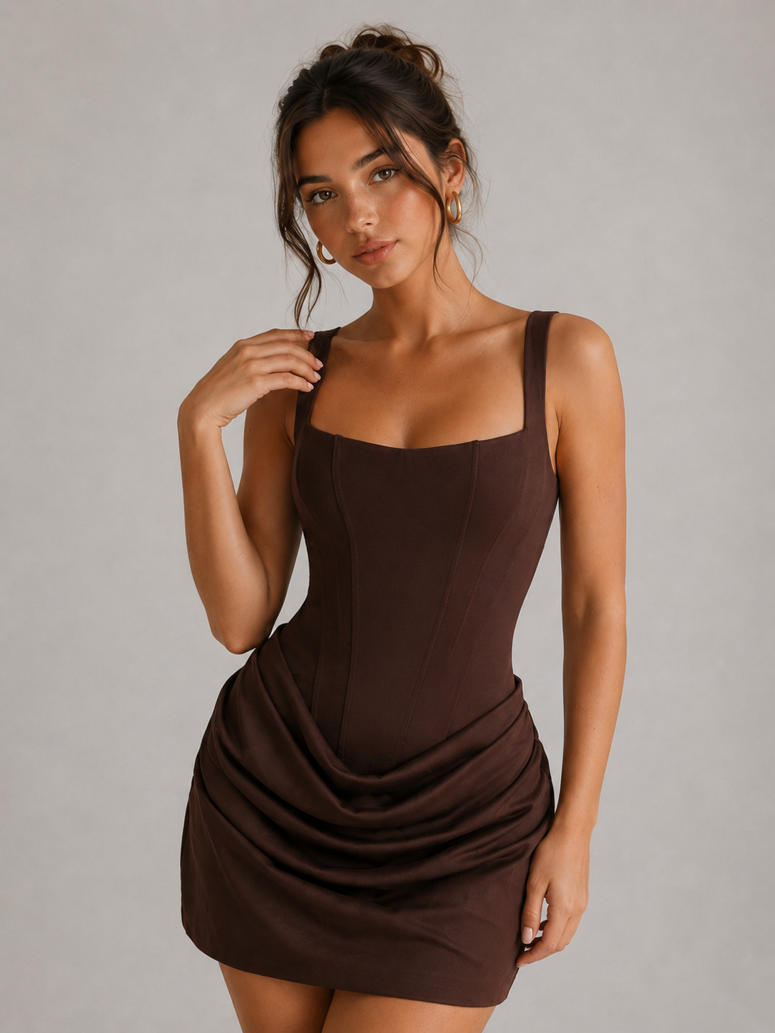 ARIA – ROBE MINI SCULPTANTE DRAPÉE