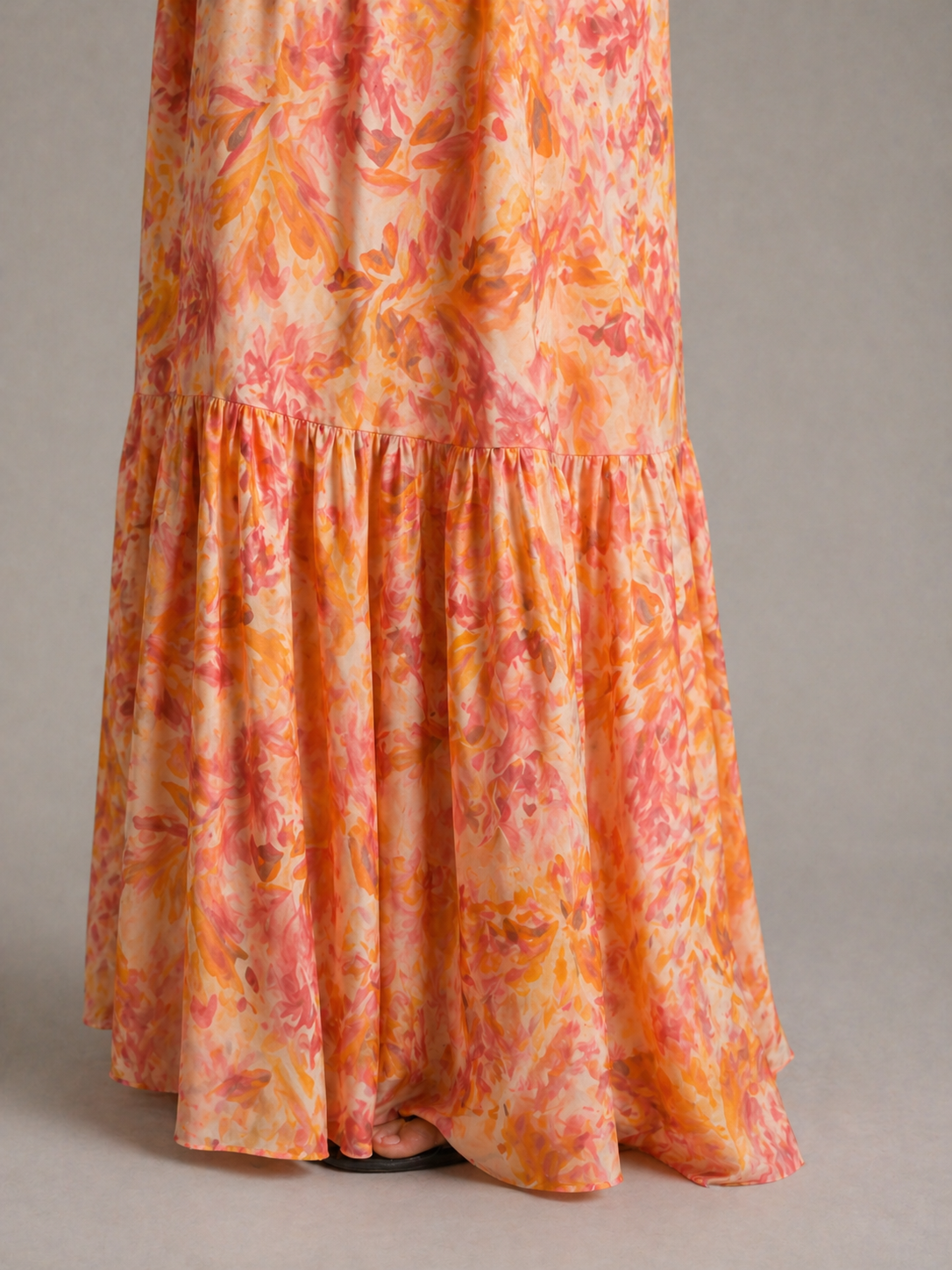 EMMA – ROBE MAXI À VOLANTS