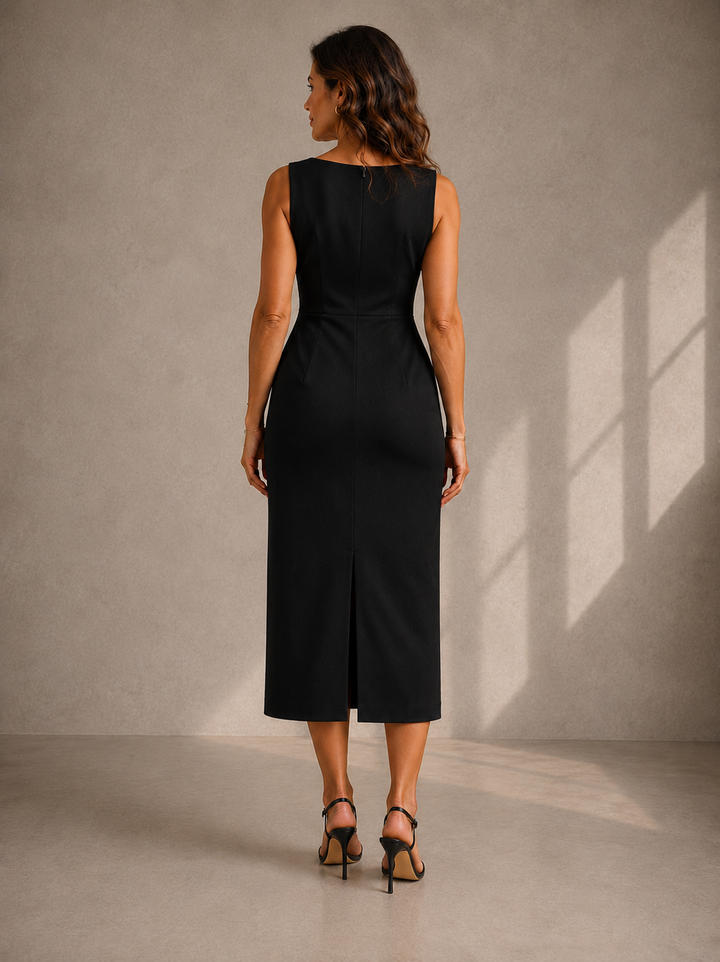 Mireille | Robe Élégante Sans Manches