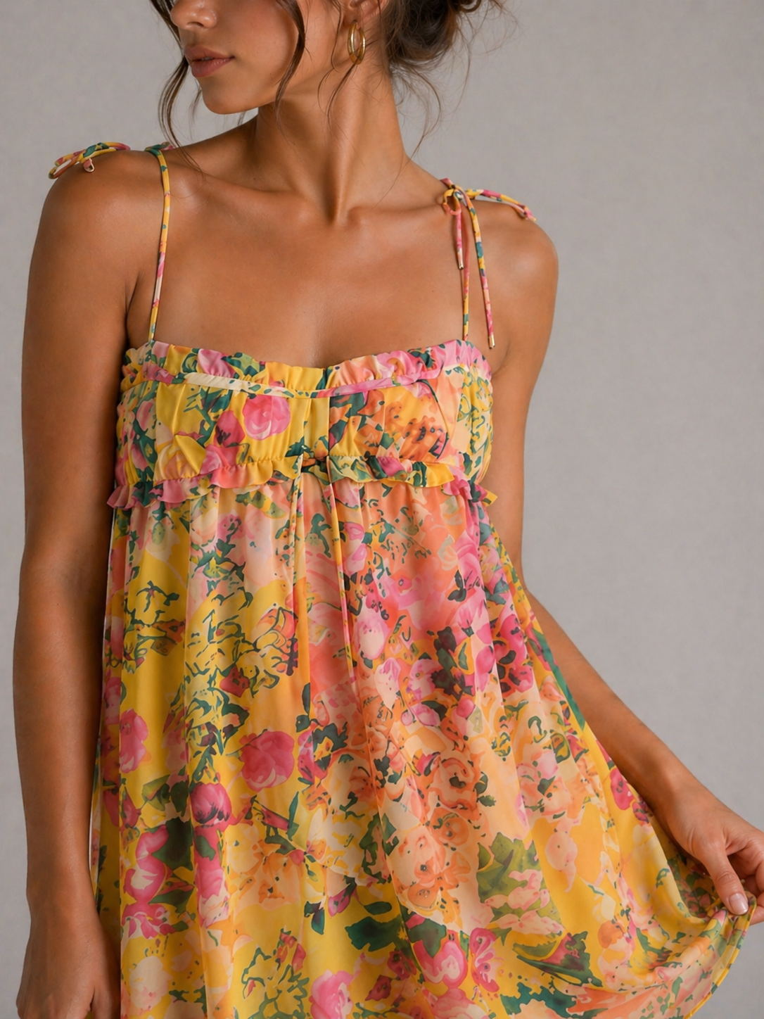 LUXEA – ROBE COURTE FLEURIE D’ÉTÉ