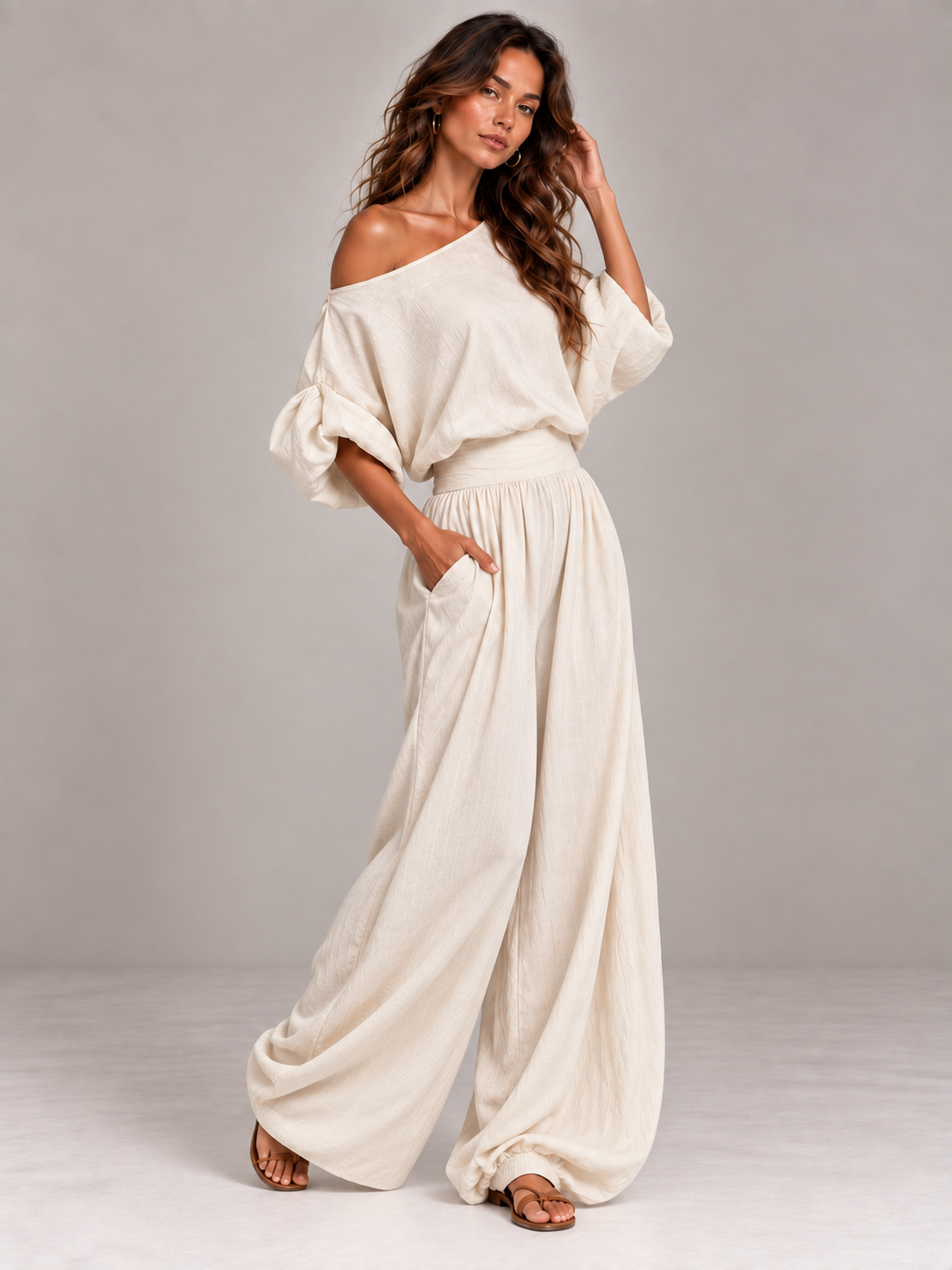 Élina | Ensemble fluide et confortable style naturel