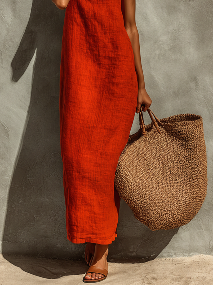 Sophie | Robe longue minimaliste et légère