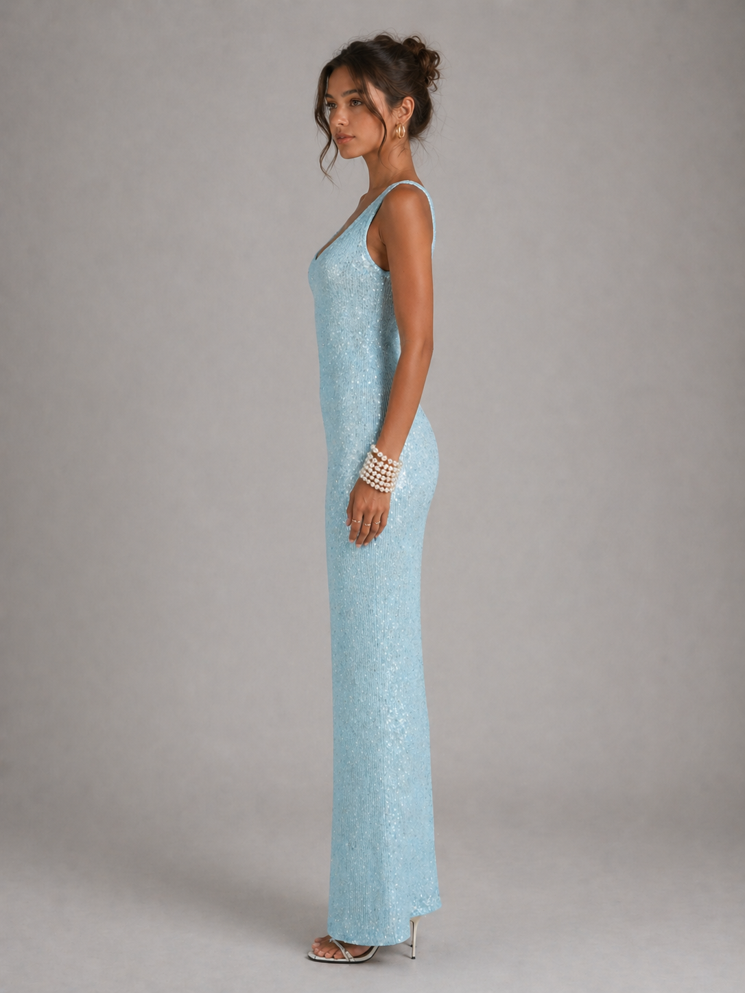 PAULINE – ROBE MAXI SCINTILLANTE POUR MOMENTS SPÉCIAUX
