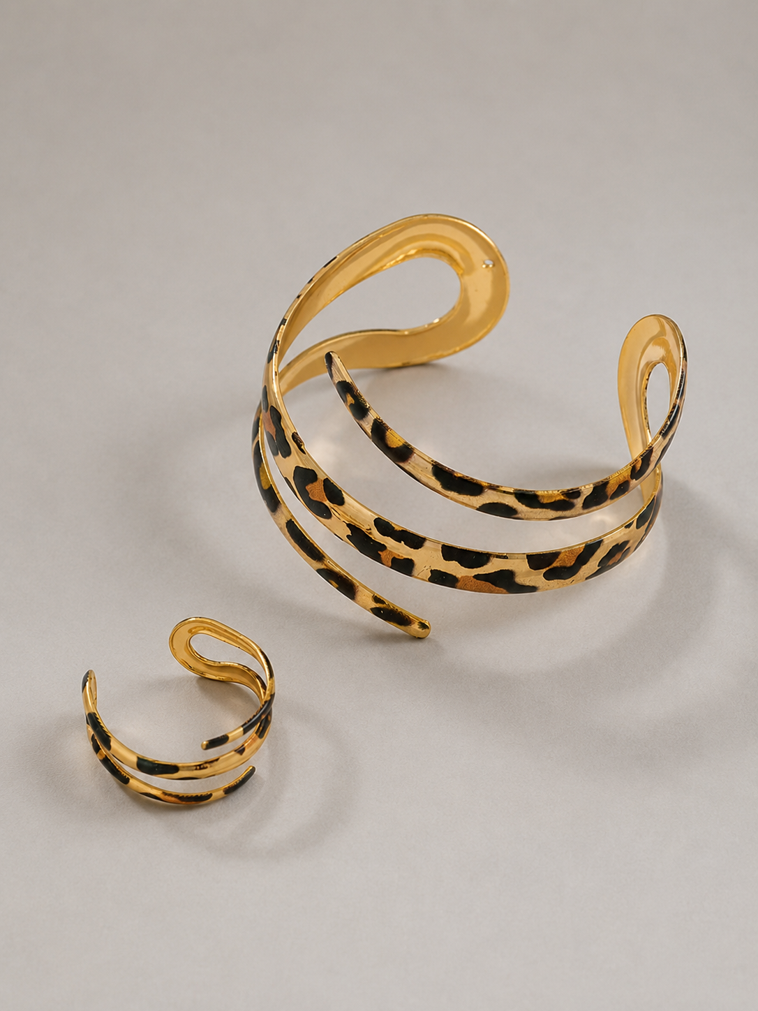 ÉLISÉE - ENSEMBLE BRACELET ET BAGUE SPIRALE