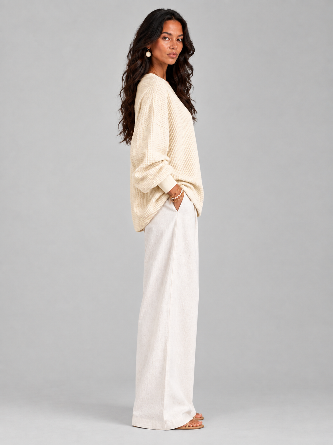 Noémie™ | Pull gaufré classique