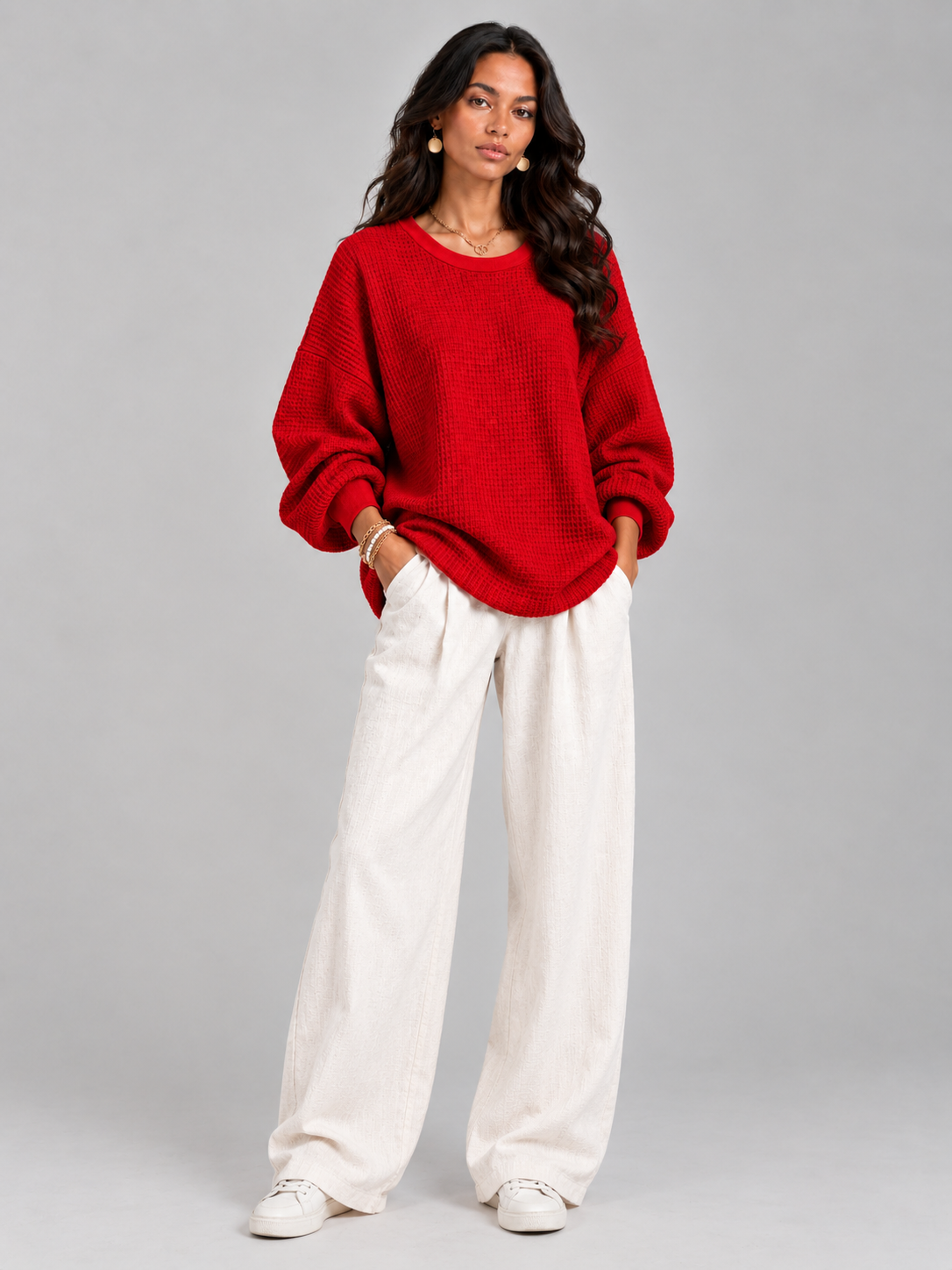 Noémie™ | Pull gaufré classique