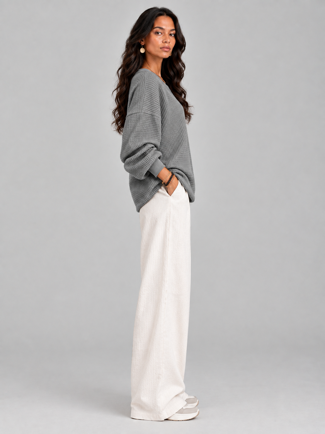 Noémie™ | Pull gaufré classique