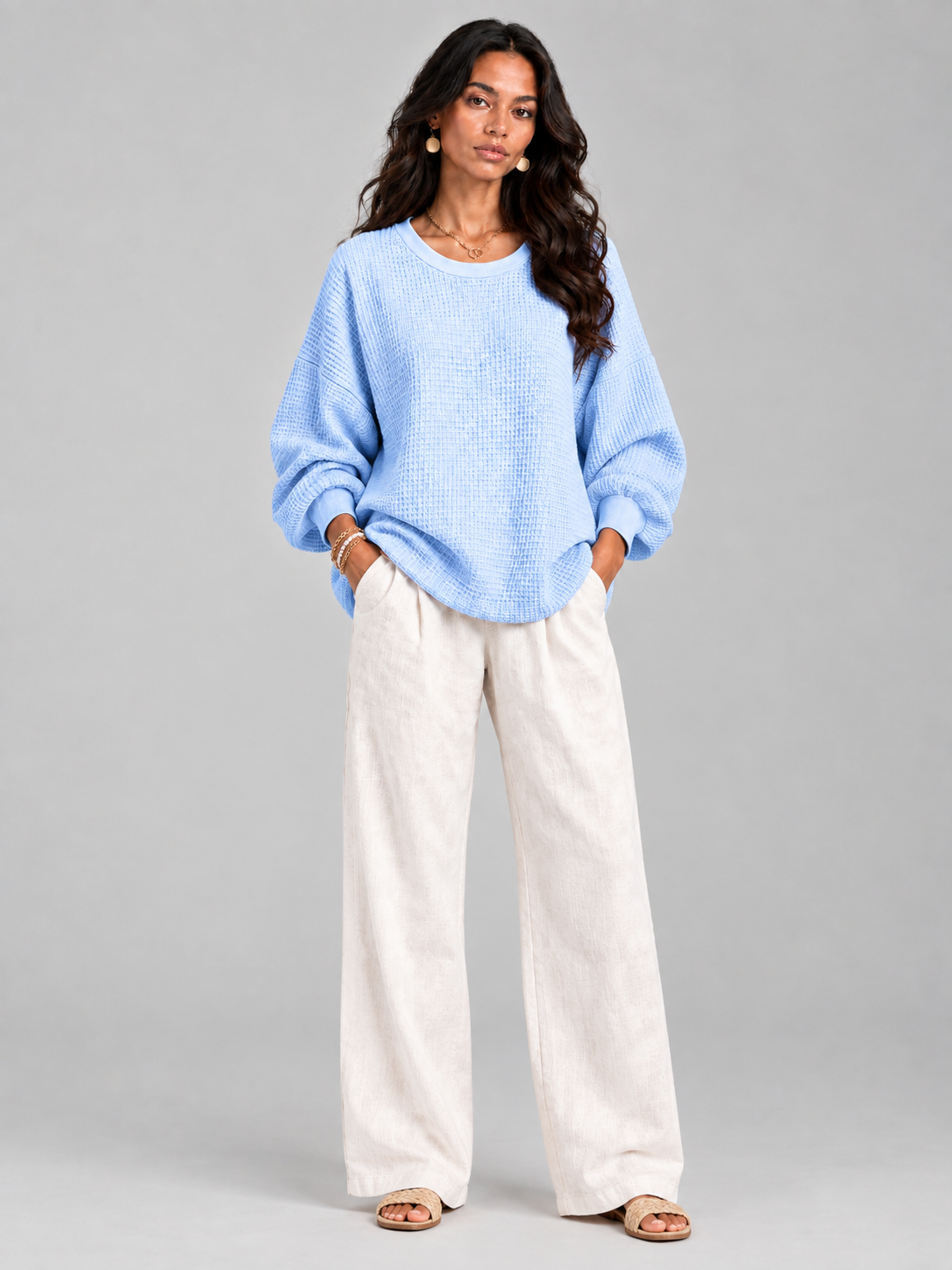 Noémie™ | Pull gaufré classique