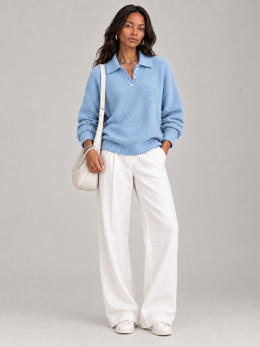Marceline™ | Pull polo doux