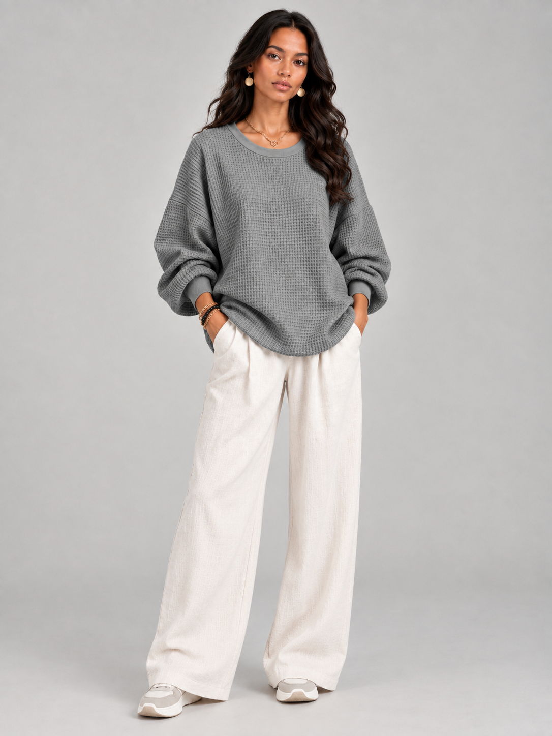 Noémie™ | Pull gaufré classique