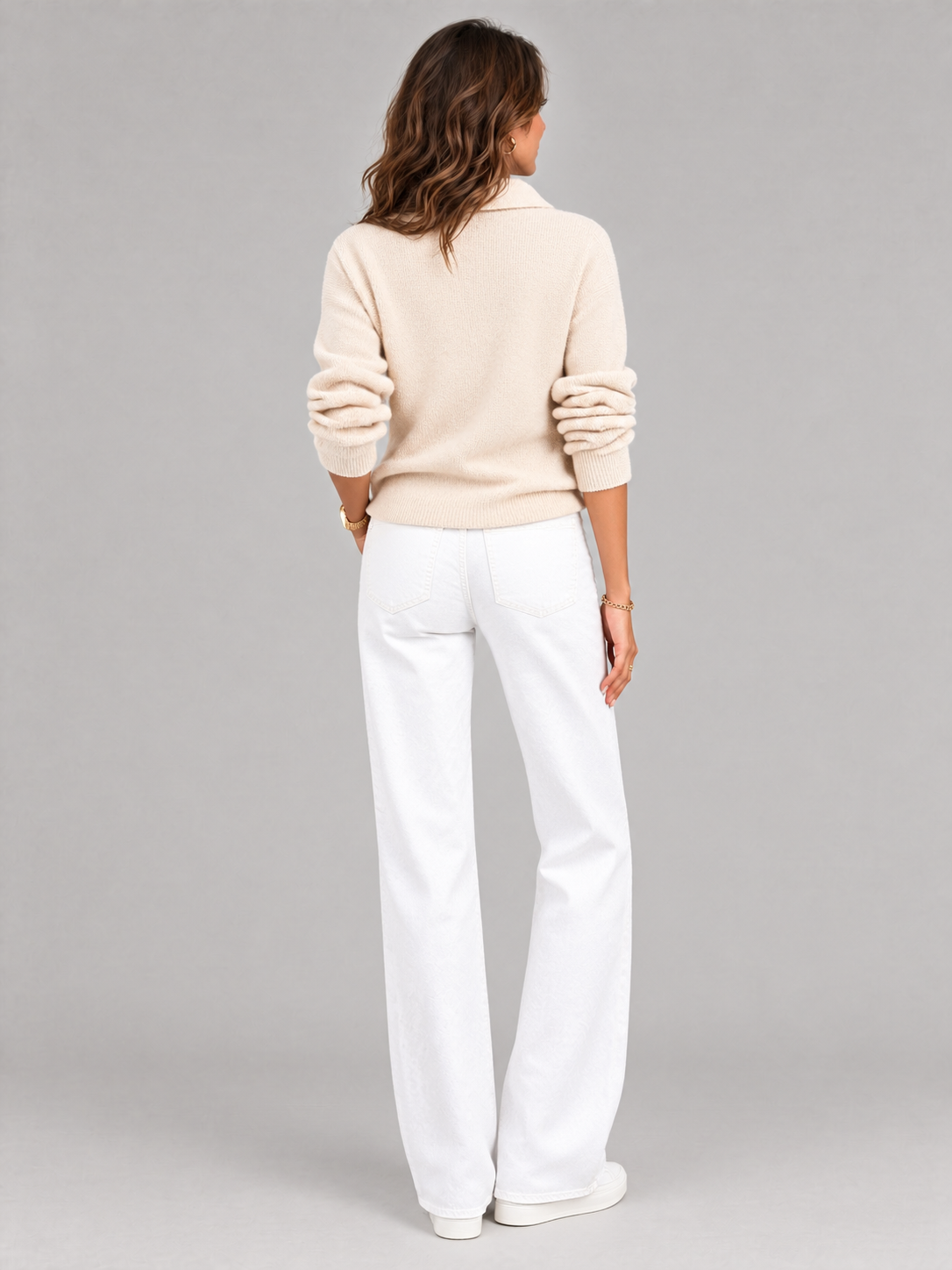Odette™ | Veste en tricot avec col et boutons