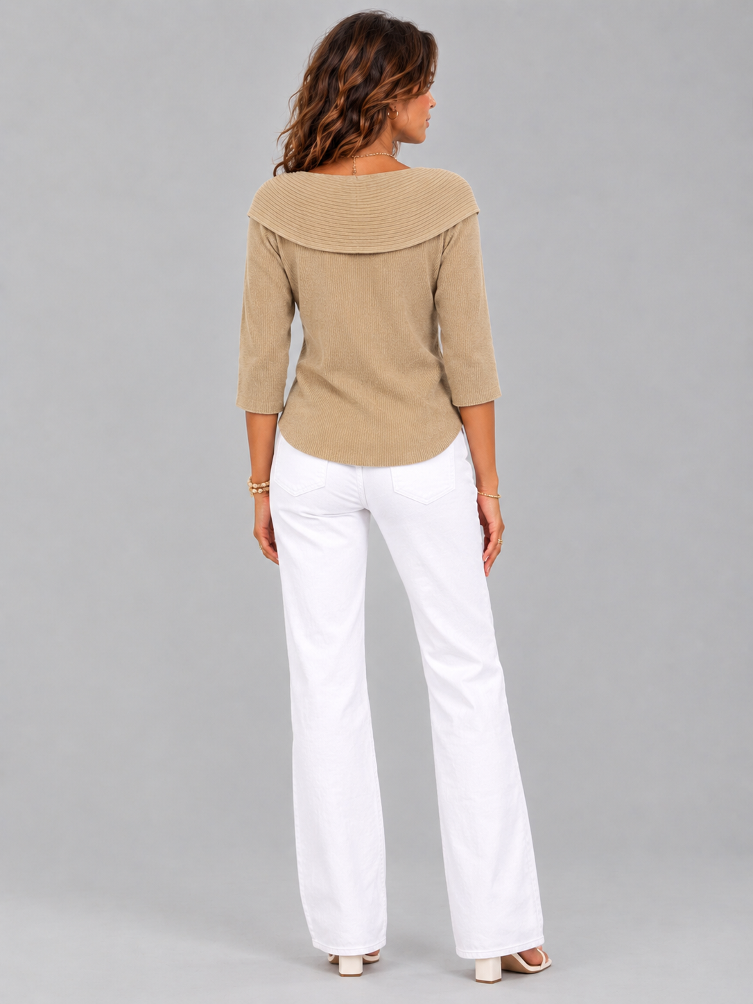 Delphine™ | Pull avec nœud et col rond