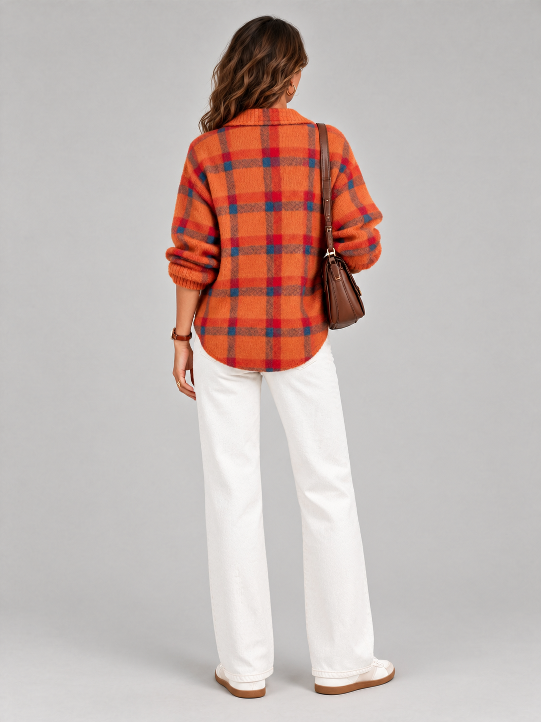 Capucine™ | Veste en tricot à carreaux