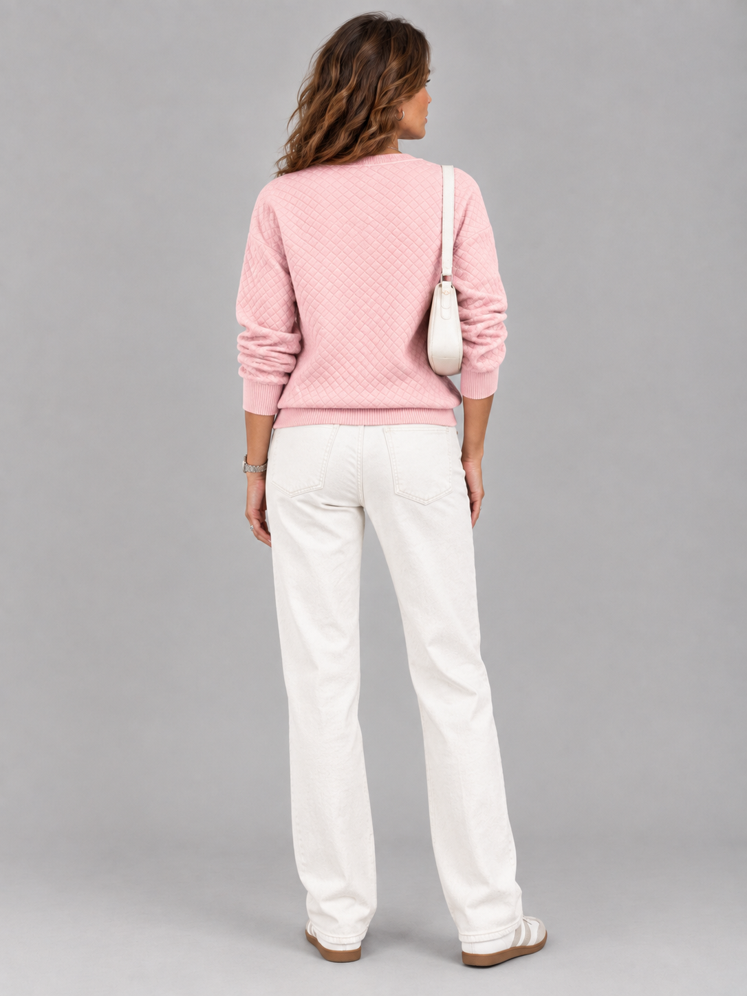 Léonie™ | Veste en tricot matelassée avec boutons