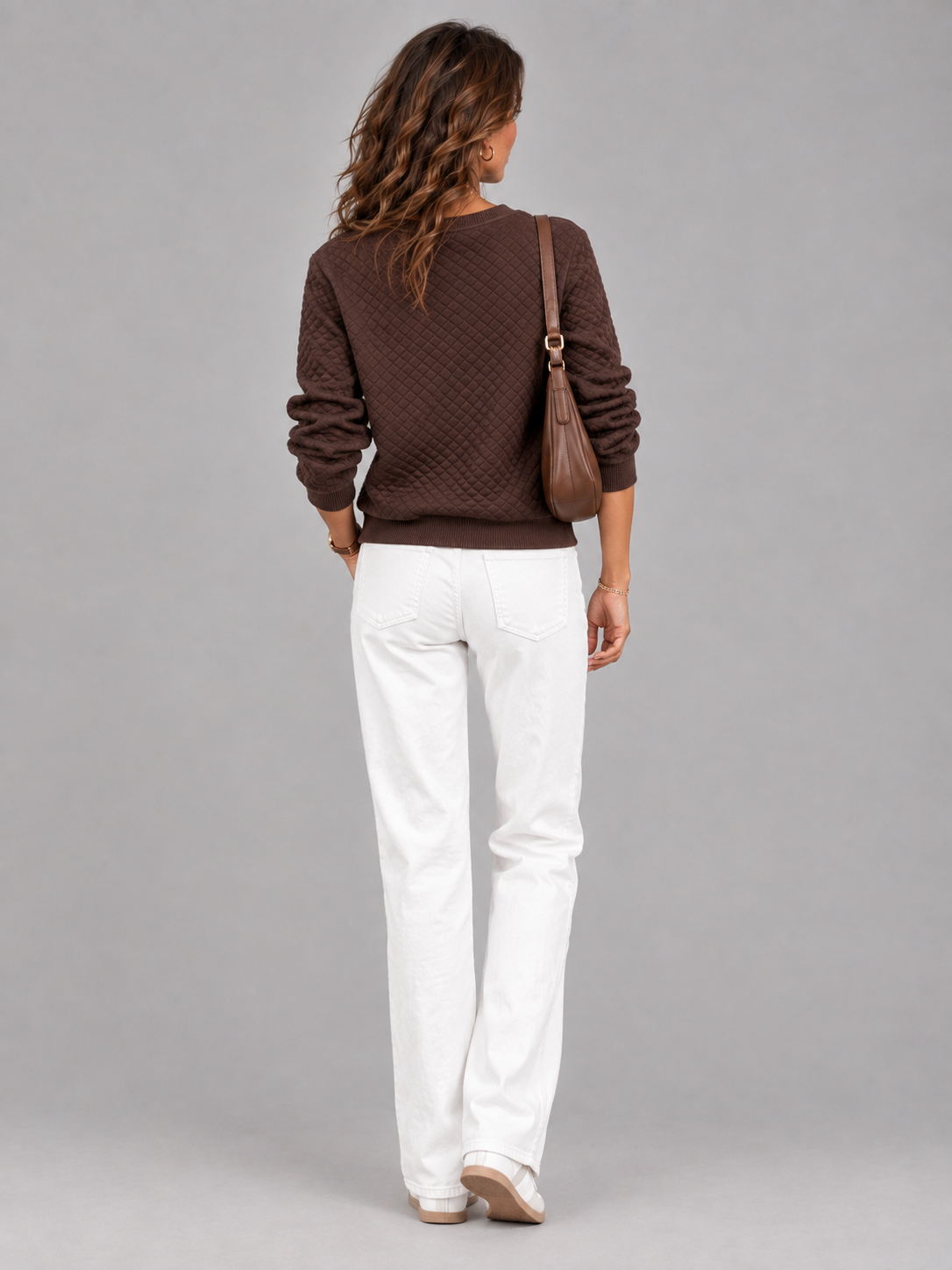 Léonie™ | Veste en tricot matelassée avec boutons