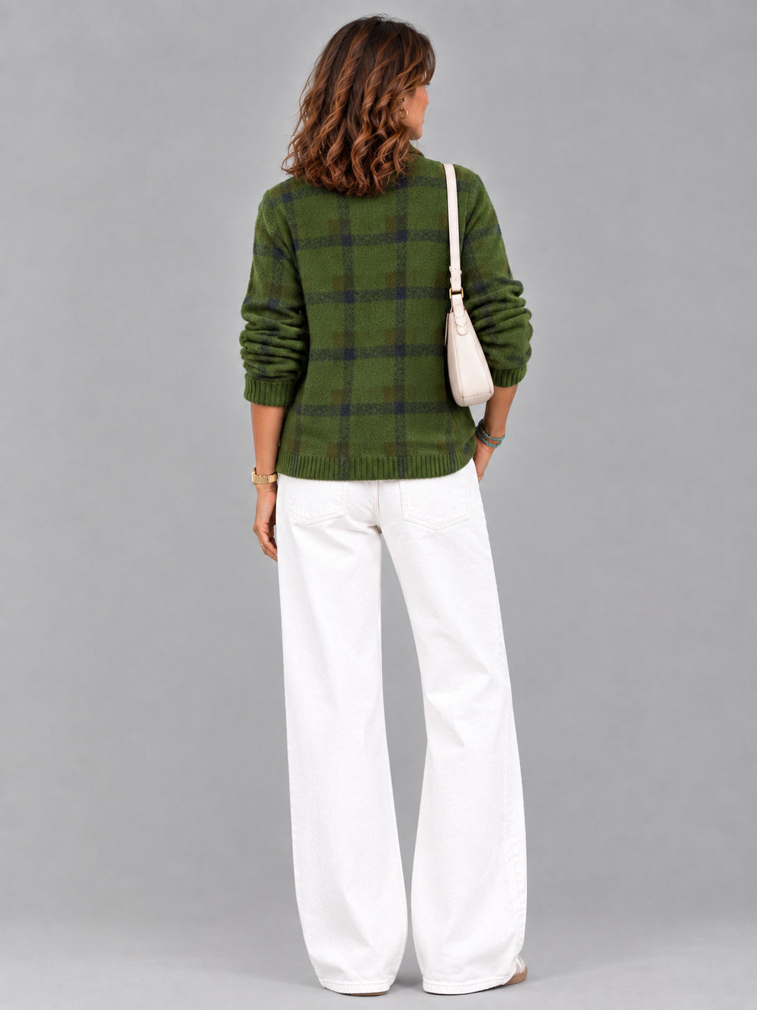 Capucine™ | Veste en tricot à carreaux