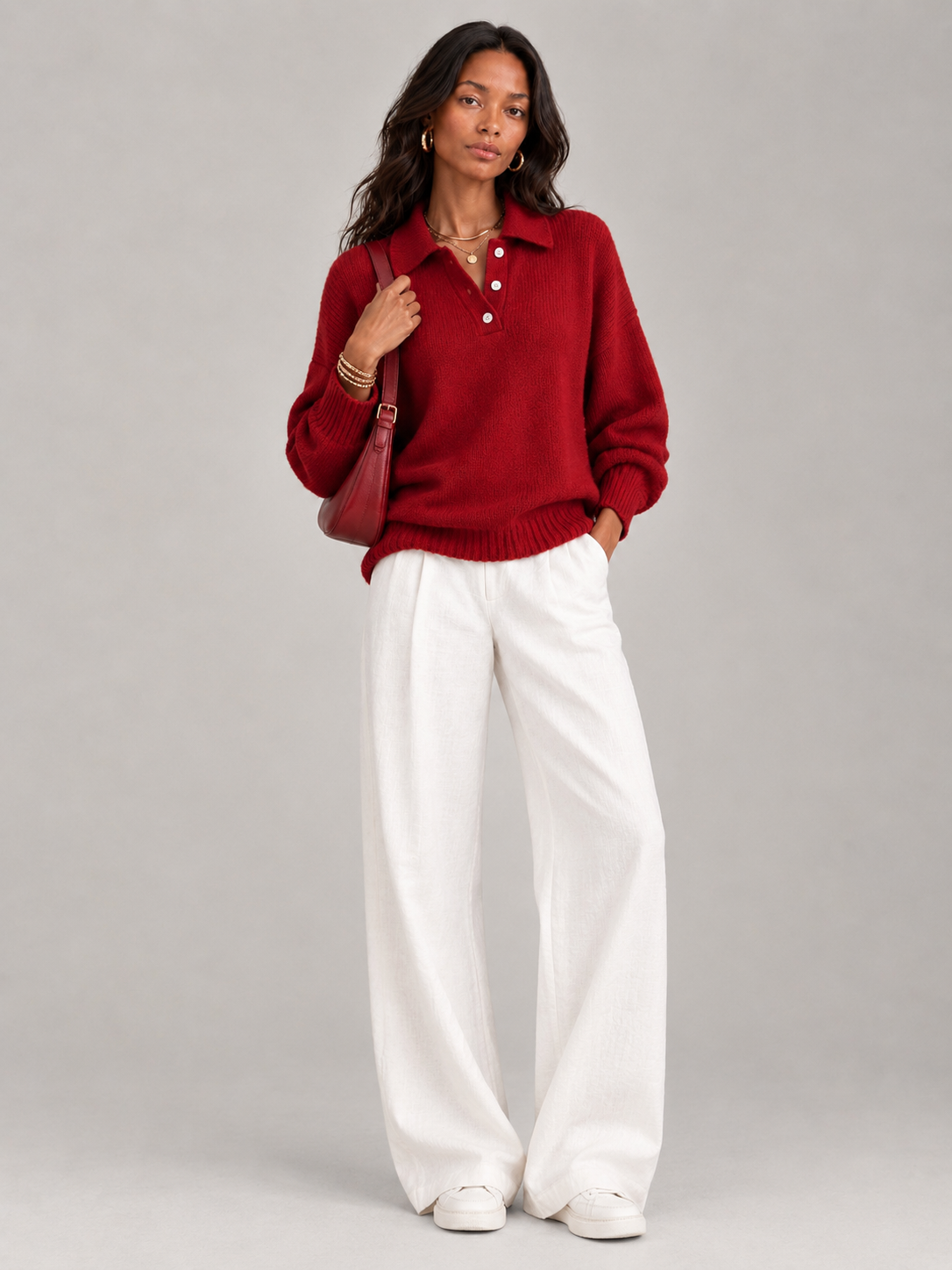 Marceline™ | Pull polo doux