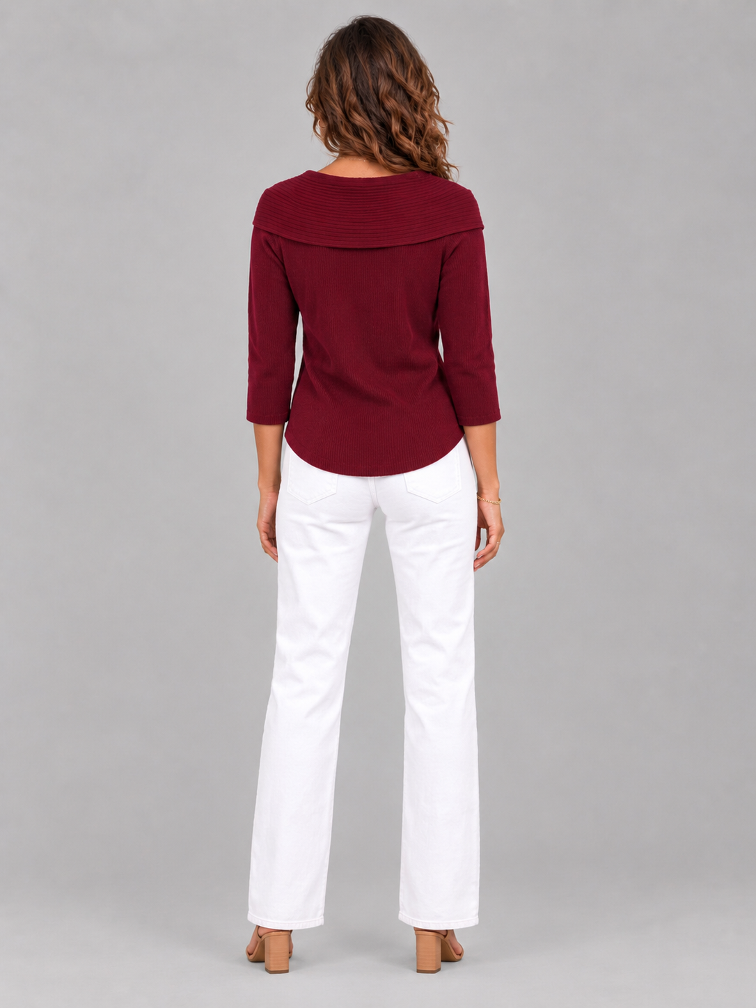 Delphine™ | Pull avec nœud et col rond