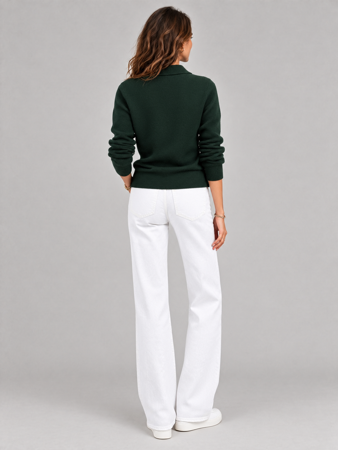 Odette™ | Veste en tricot avec col et boutons