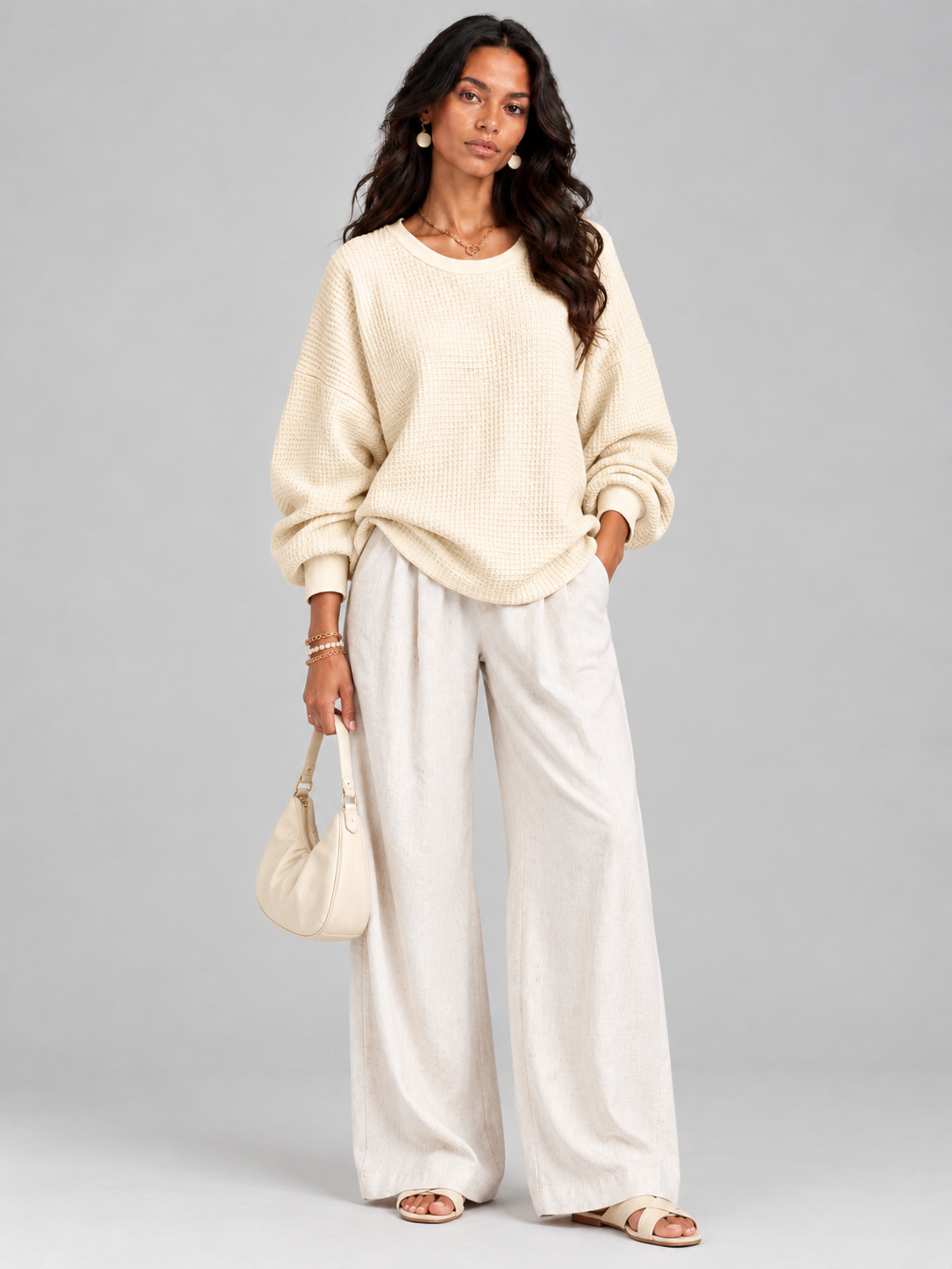 Noémie™ | Pull gaufré classique