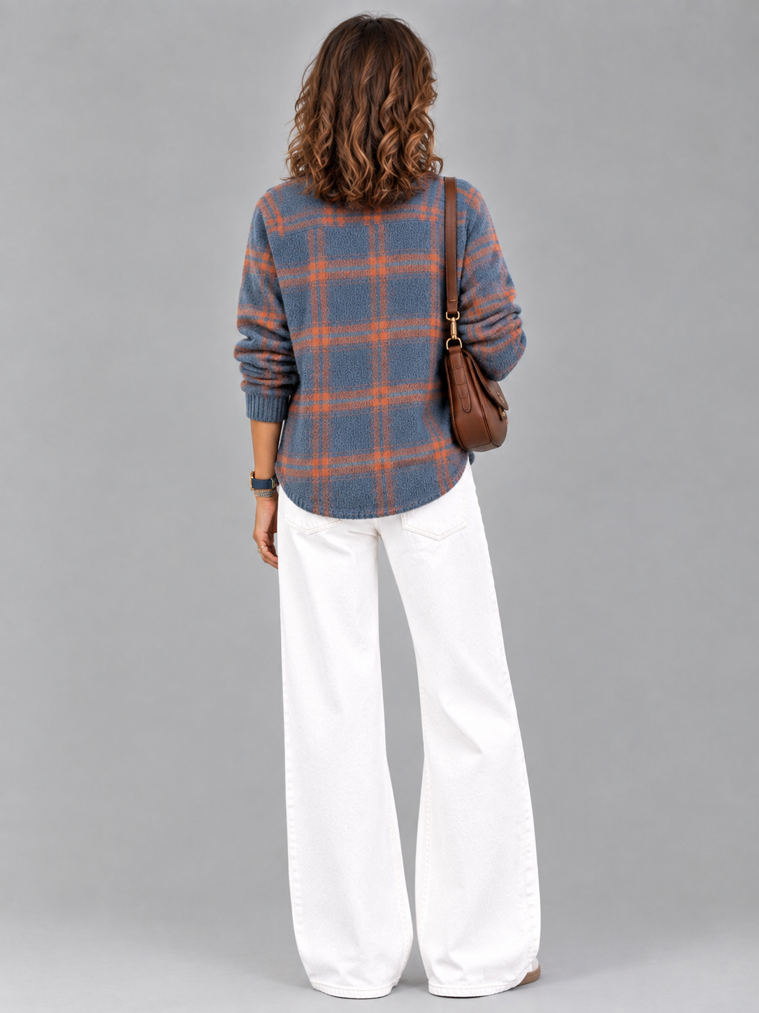Capucine™ | Veste en tricot à carreaux