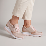Félicie – Baskets zippées métallisées