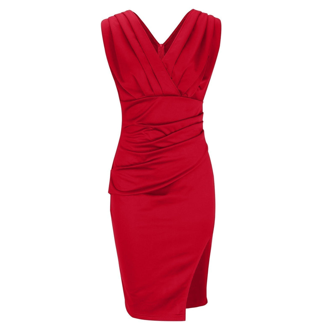 Fresia™ | Robe Élégante Cintrée avec Décolleté en V