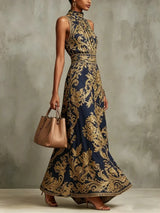 Victoire™ | Robe longue élégante à motif baroque