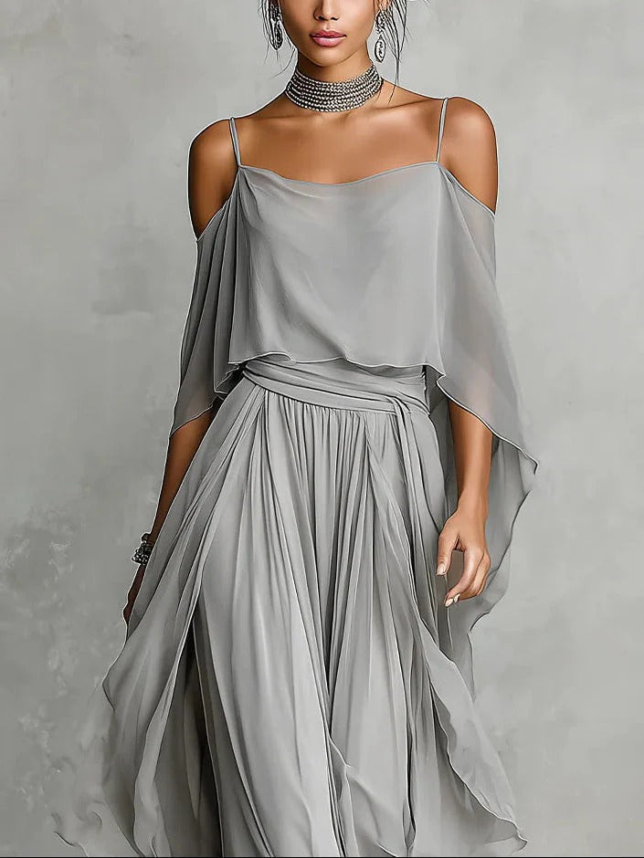 Isabela™ | Ensemble chic en chiffon fluide